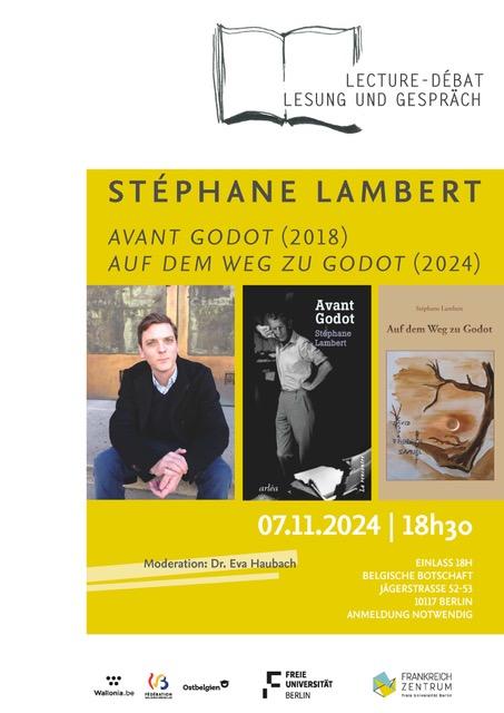 Lesung und Gespräch | Lecture-débat mit Stéphane Lambert