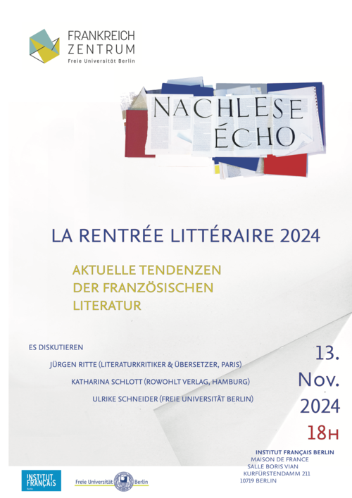 La rentrée littéraire 2024