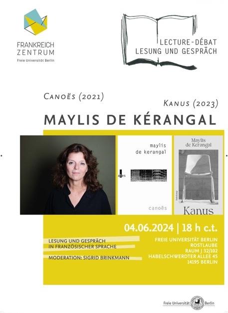 Lesung und Gespräch | Lecture-débat: Maylis de Kérangal