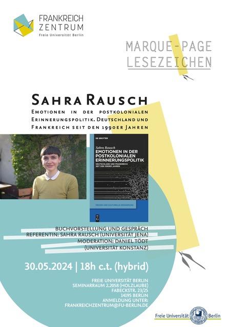 Lesezeichen | Marque-page: Sahra Rausch
