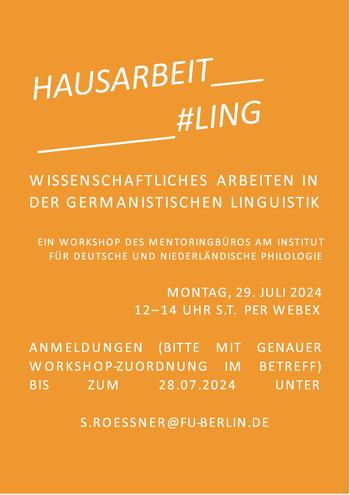 Flyer Workshop Linguistik